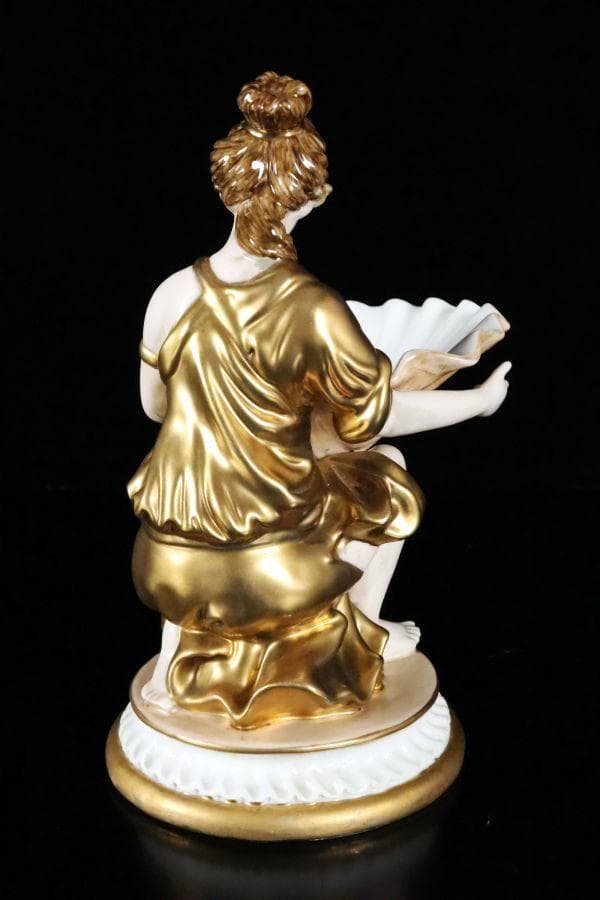 Meissen　マイセン　金彩　女神像