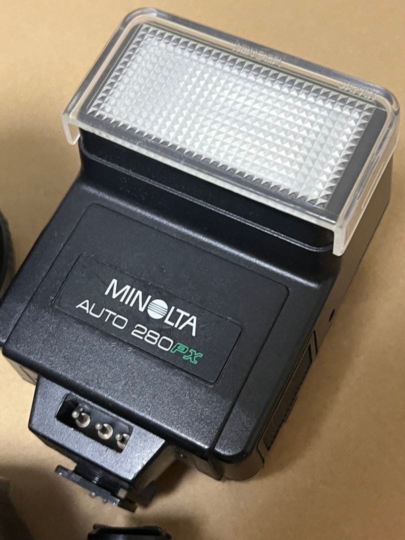 MINOLTA X-700 動作未確認　レンズ付き　ストロボ付き