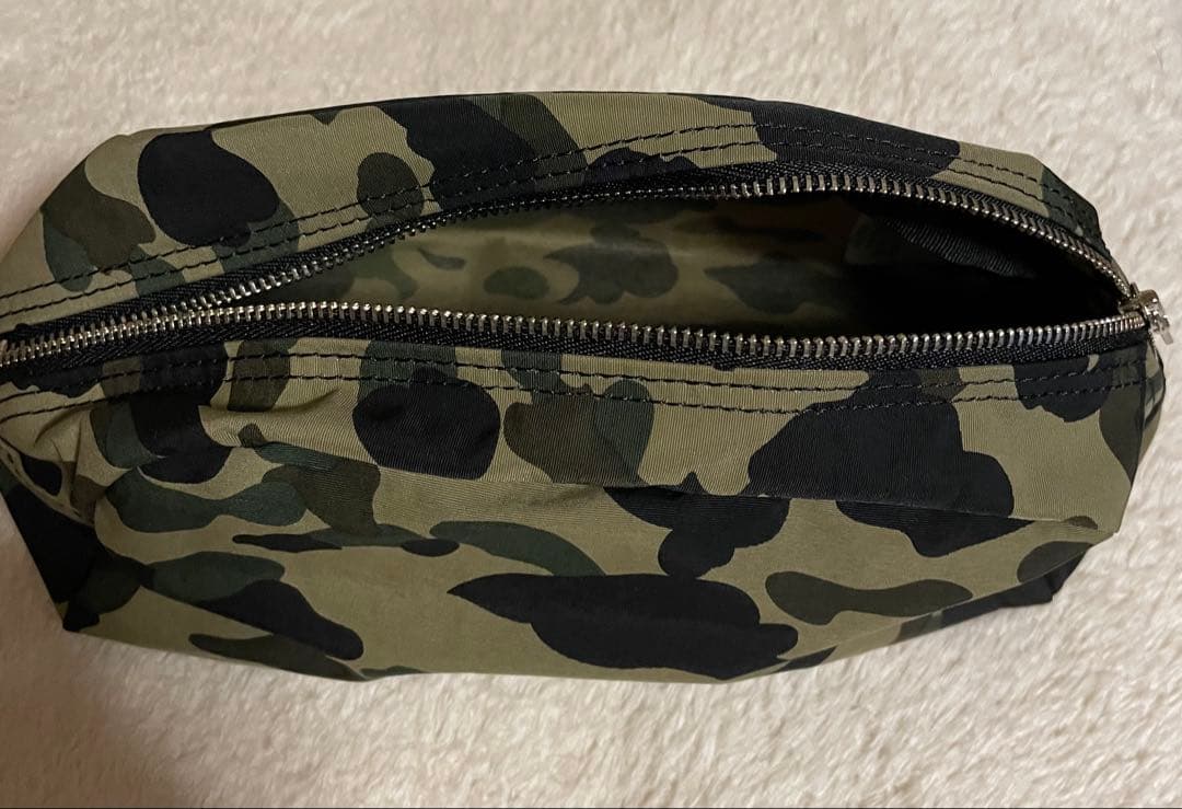 【希少】old A bathing apeエイプ 初期カモ柄ポーチ マルチケース