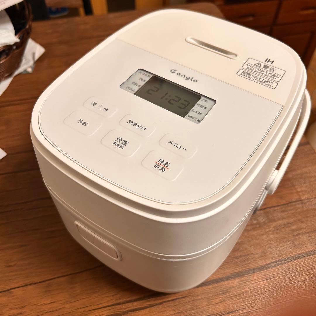 【即日発送✨️】【極美品】eangle炊飯ジャー 3合炊きANGV-RCI05-A