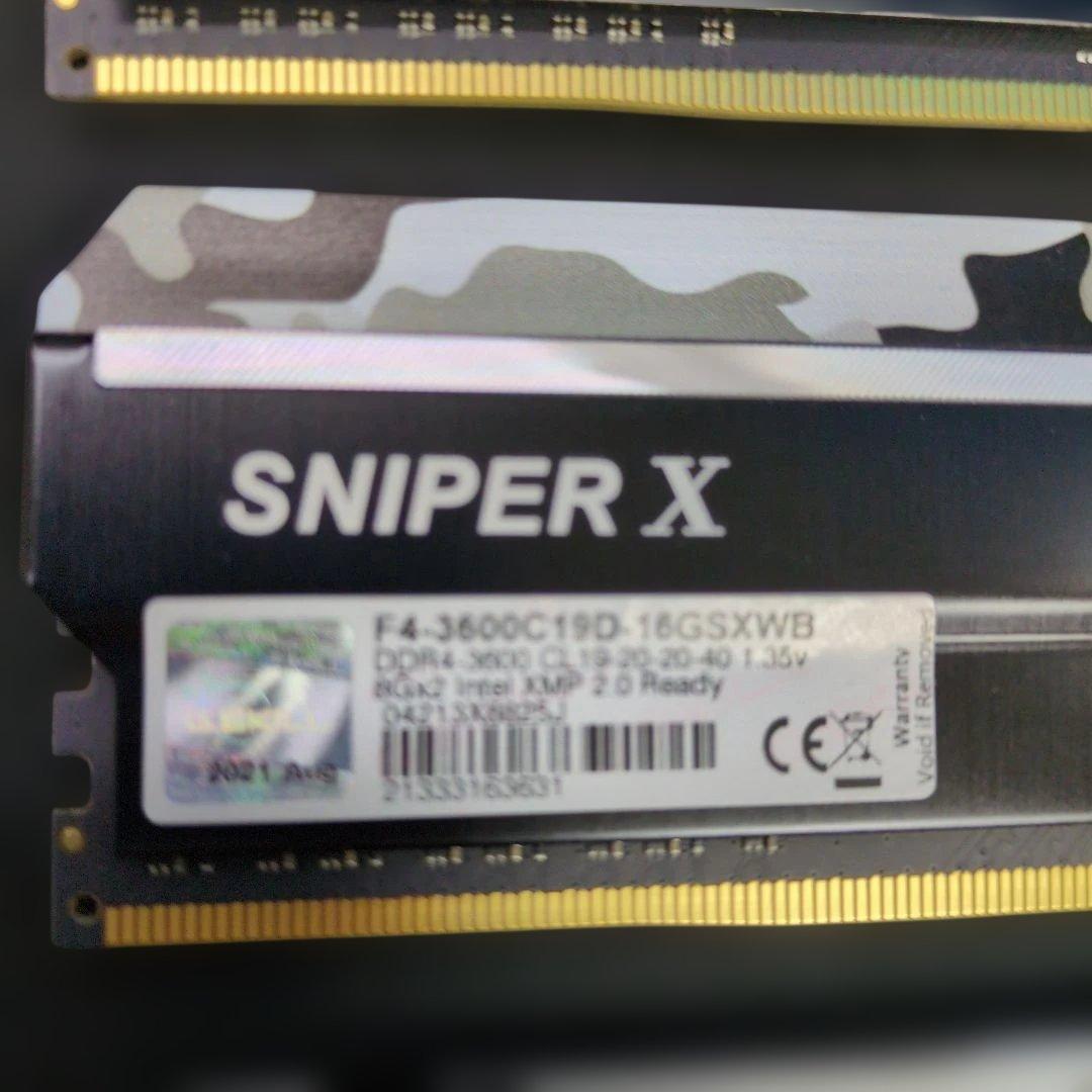 メモリー G.SKILL SNIPER X 32GB DDR4-3600