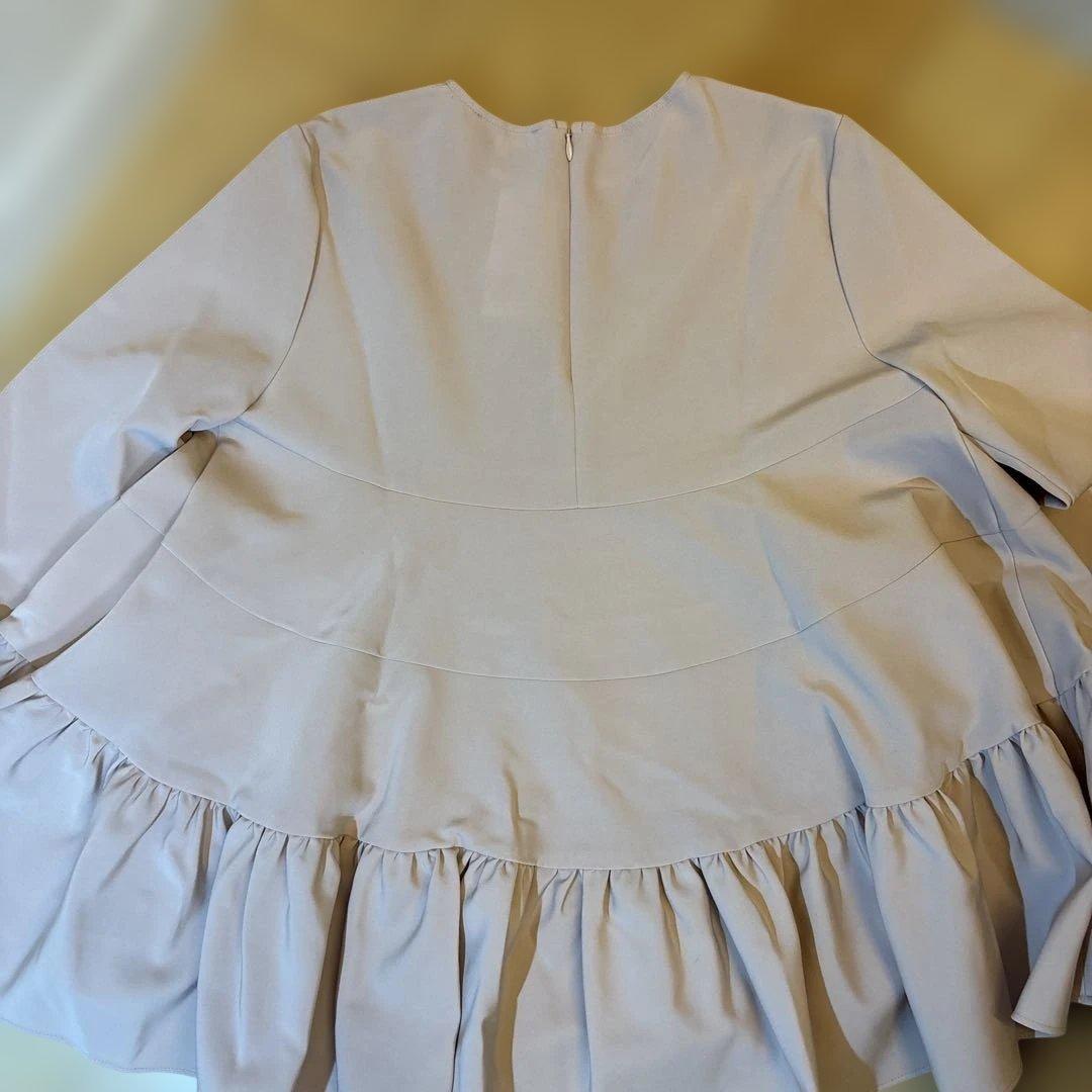 yori フリル付き長袖トップス 38 ピンク