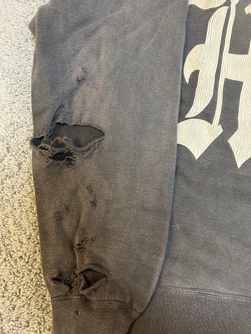 ©SAINT Mxxxxxx XL セントマイケル デニムティアーズ スウェット