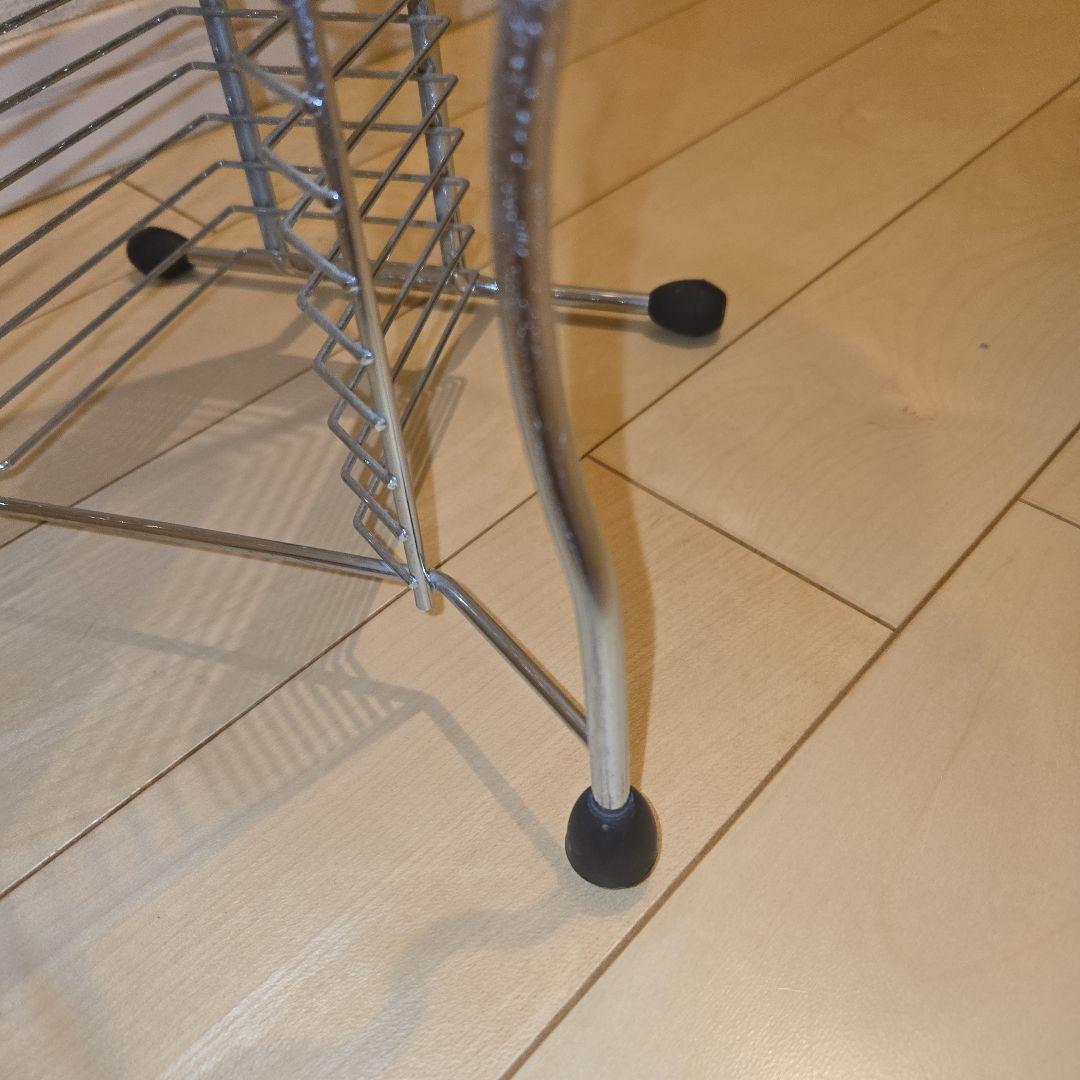 90’s ポストモダン CDラック CDタワー シルバー メタル