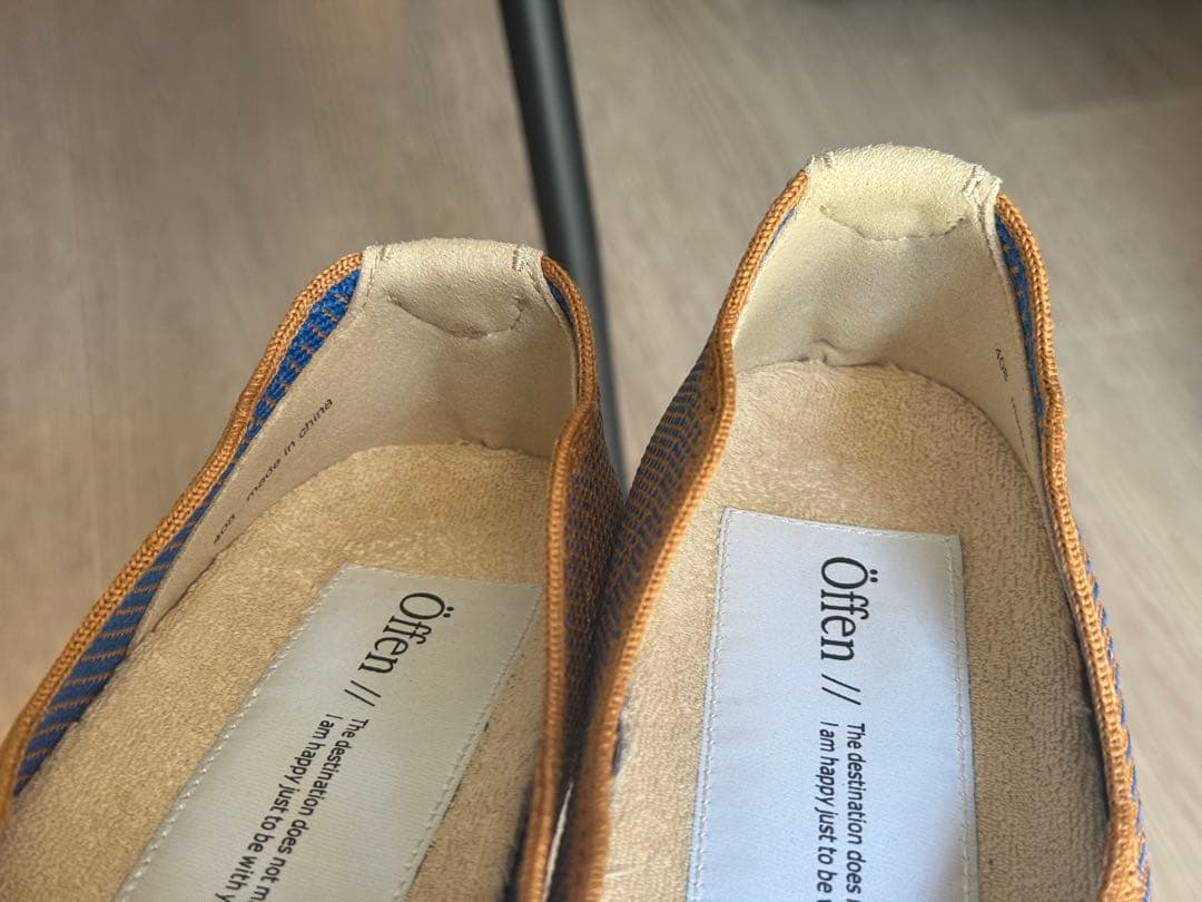 Öffen フラットシューズ pointed-RUBAN サイズ38