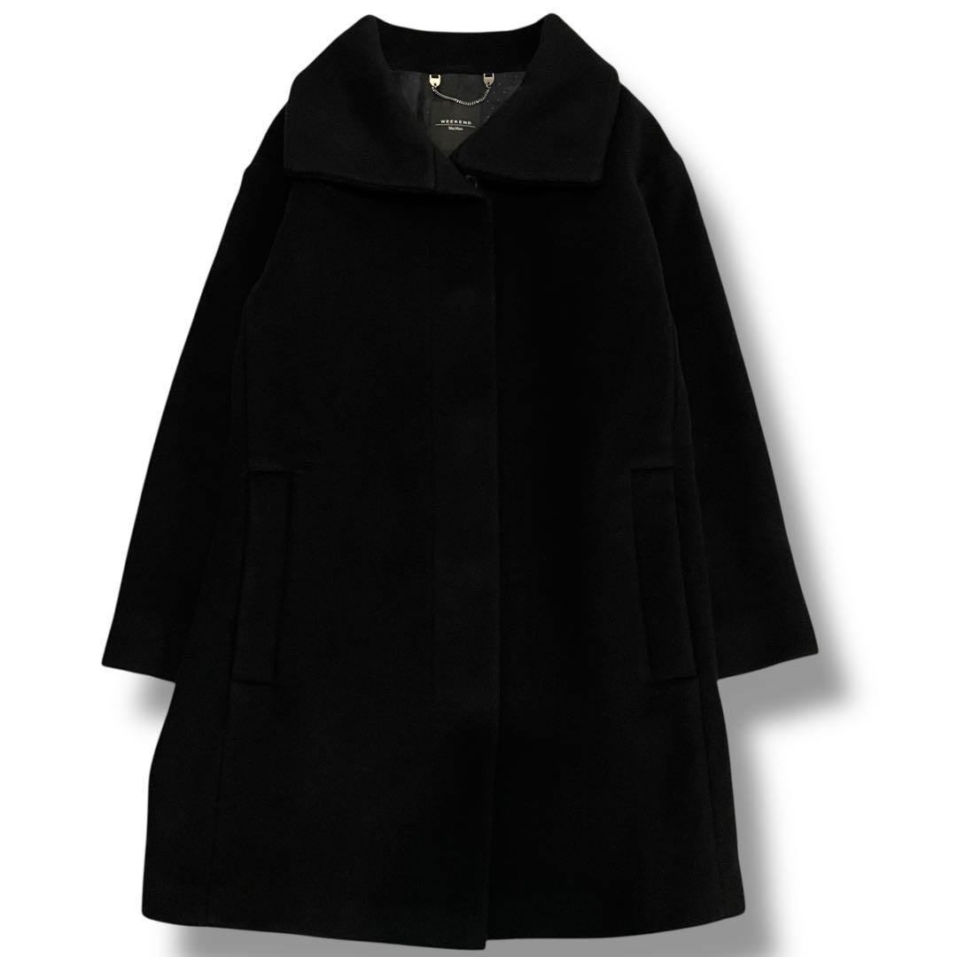 極美品✨ マックスマーラウィークエンド ウールコート 上質 ブラック 36