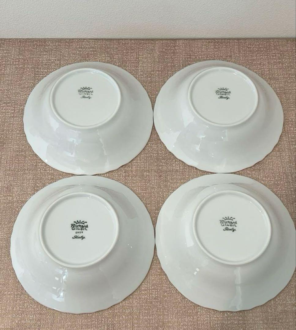 【美品】リチャードジノリ　フルーツソーサー　サラダボウル　4枚セット