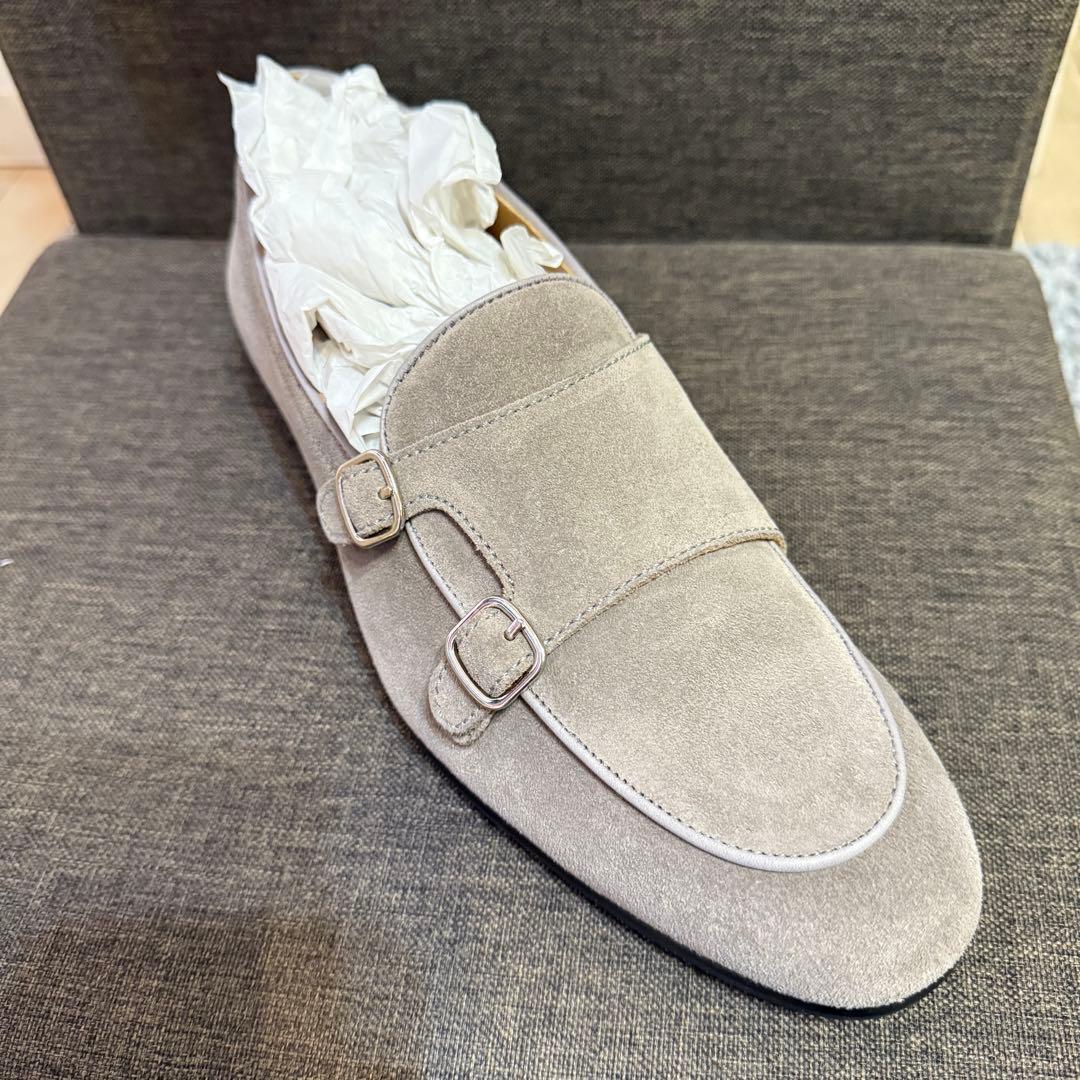 バーウィック　ダブルモンク　ローファー BERWICK 5111GOSG グレー