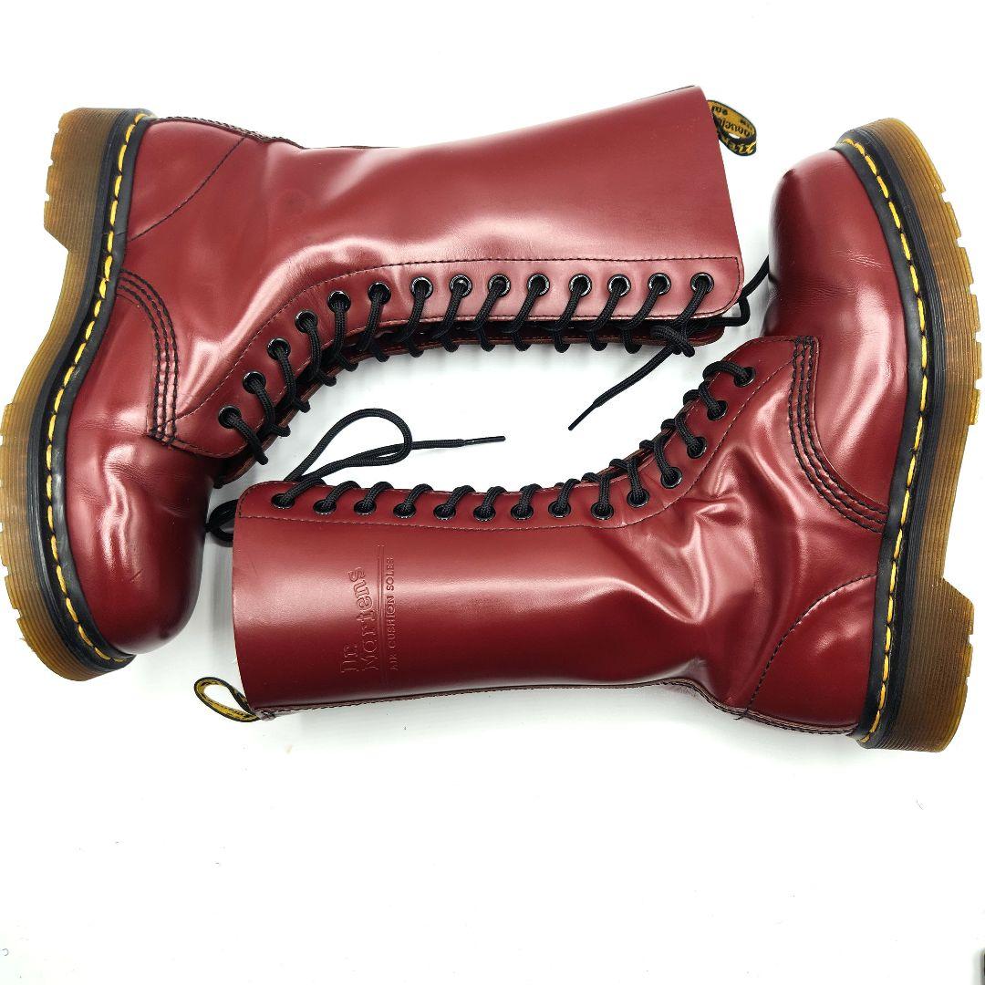 Dr.Martens　12ホール　チェリー　ロングブーツ