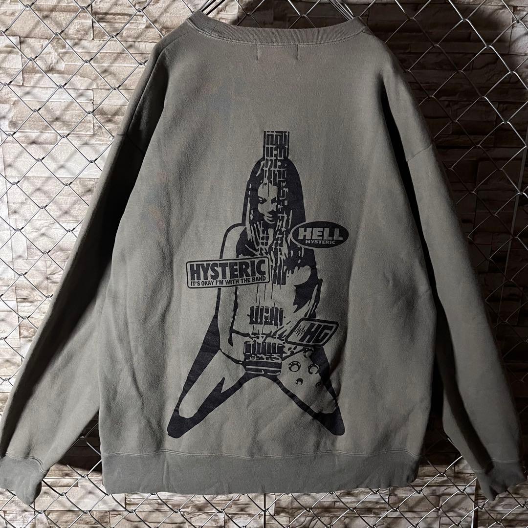 【最終値下け】　HYSTERICGLAMOUR ギターガール スウェット　XL