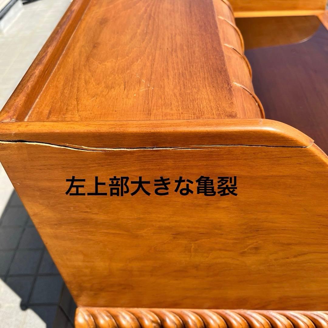 高級 ヨーロッパ アンティーク 猫脚 書斎机 ビンテージ 木製机 豪華 ロココ調