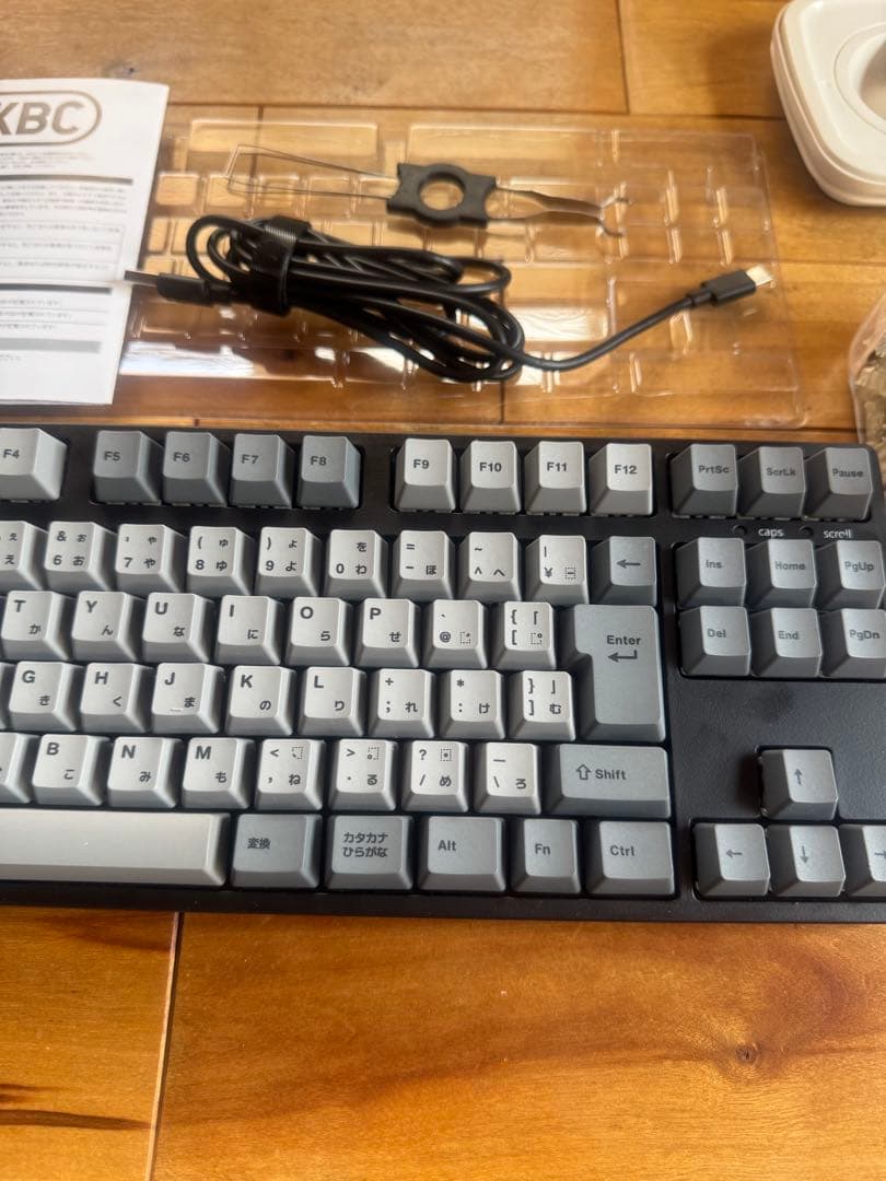 IKBC-CD87赤軸91テンキーレス （茶と赤キー計110個付き）