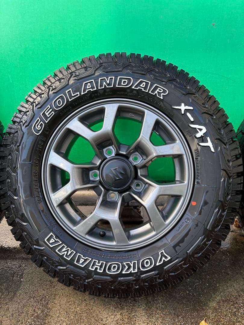 ジムニーシエラ純正ホイルYokohama GEOLANDAR X-AT15インチ