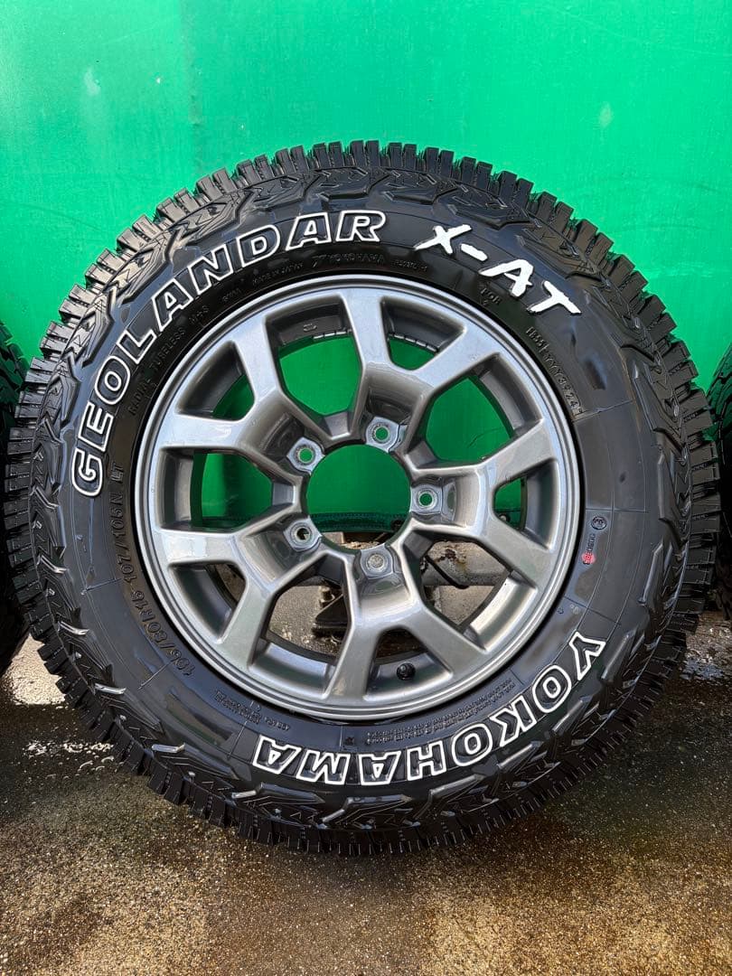 ジムニーシエラ純正ホイルYokohama GEOLANDAR X-AT15インチ