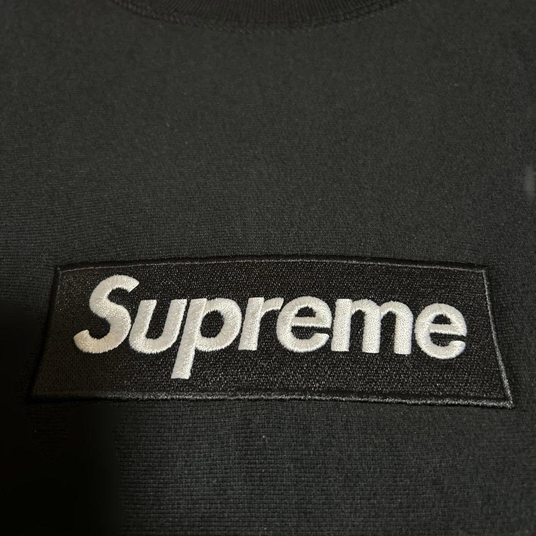 supreme 18aw box logo crewneck スウェットブラック