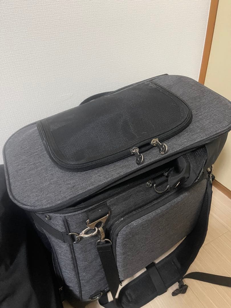 お値下げ済み　折りたたみペットカート グレー 7in1機能