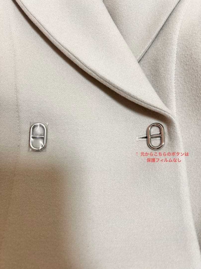 ダ*@様 HERMES 2025SS 《シェーヌ・ダンクル》 ピーコート 34