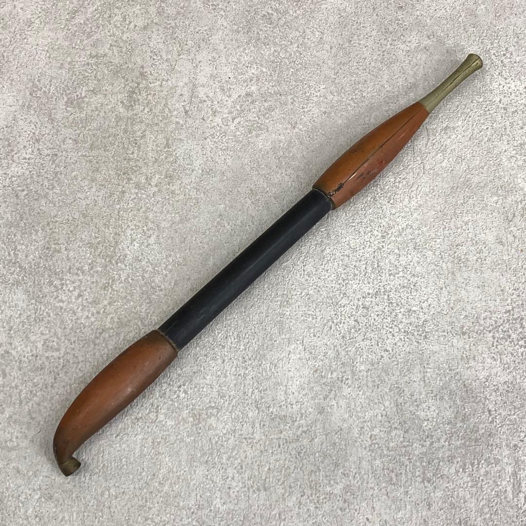 煙管 キセル 真鍮 長さ33.2cm インテリア 飾り 小物