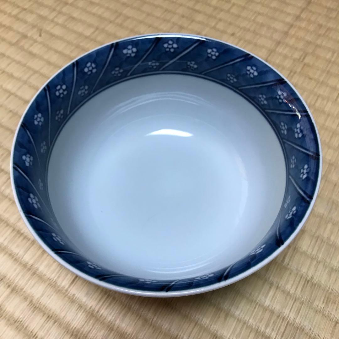 有田焼　源右衛門窯 染付和柄丼5個セット