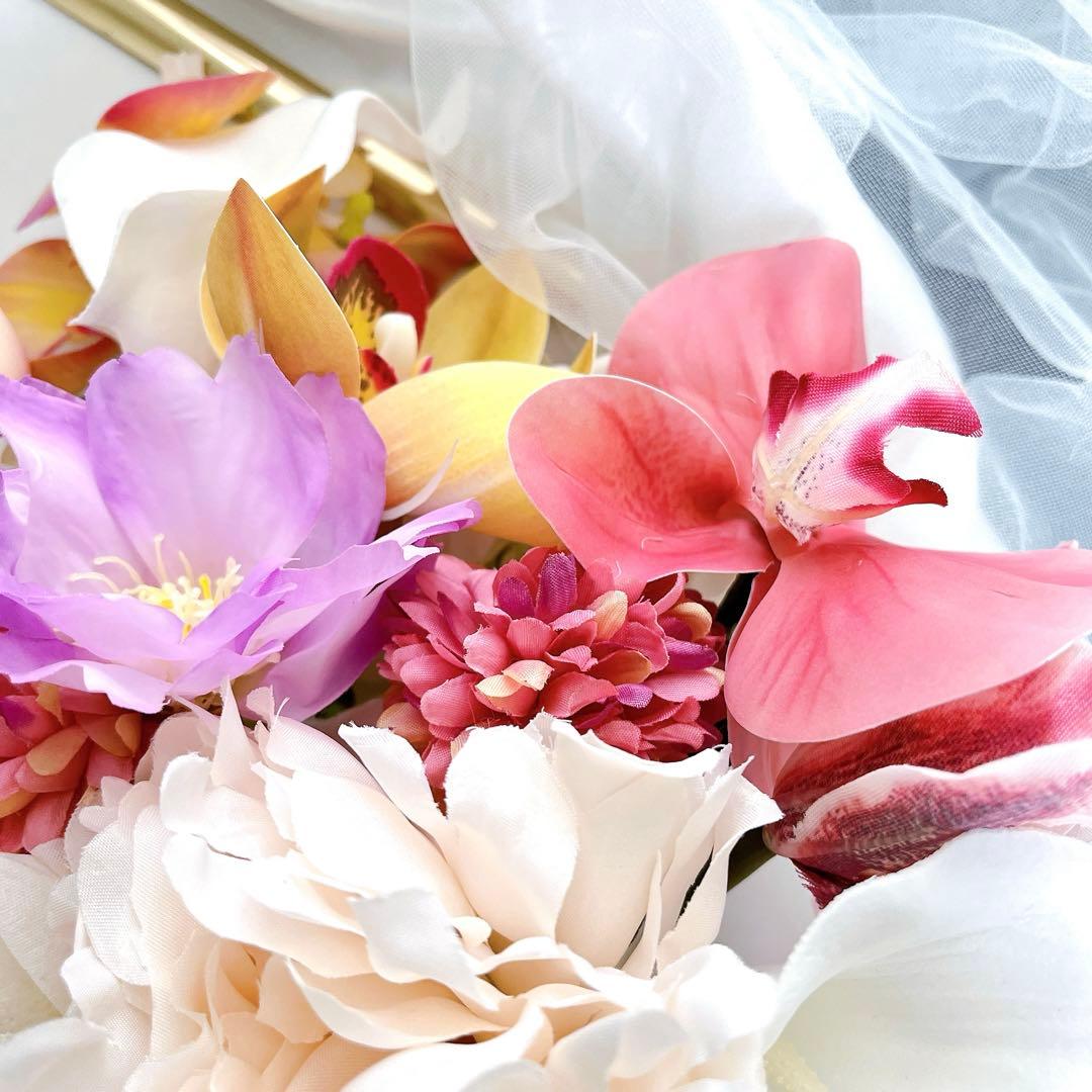 ウエディングブーケ 結婚式 クラッチブーケブーケ 前撮りブライダル 胡蝶蘭