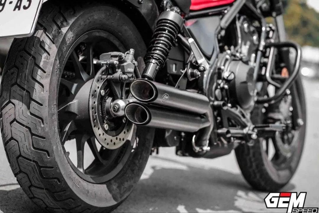 24時間以内発送　新品レブル250-500用　マフラーgemspeed製 V1