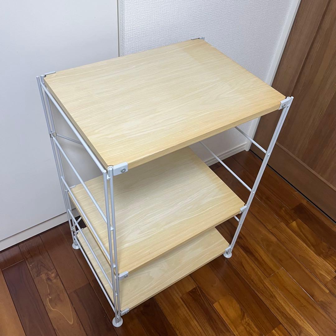 【無印良品】スチールユニットシェルフ　木製棚✖️グレー