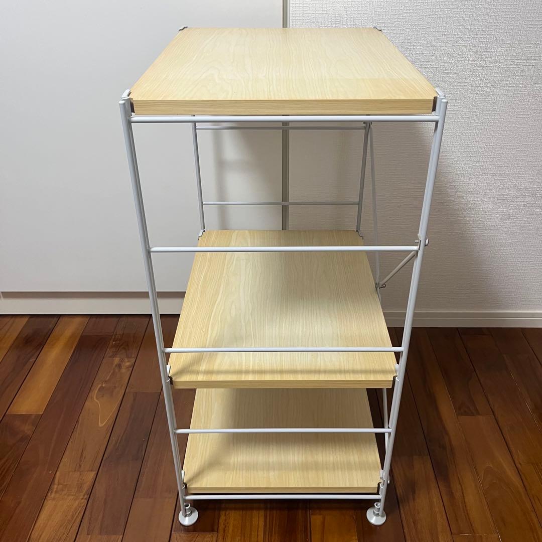 【無印良品】スチールユニットシェルフ　木製棚✖️グレー