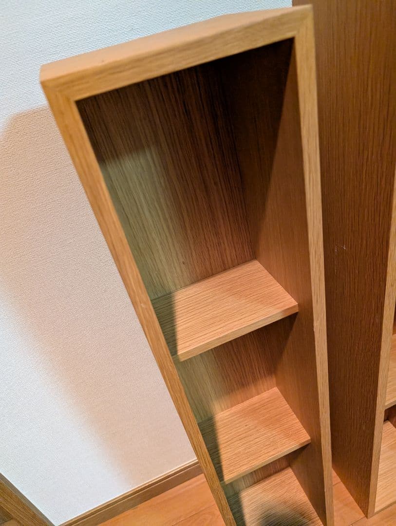 《送料込》無印良品 壁に付けられる家具箱 オーク 88 棚 シェルフ 収納木製