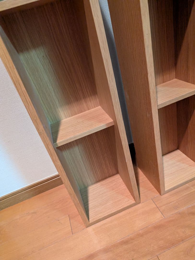 《送料込》無印良品 壁に付けられる家具箱 オーク 88 棚 シェルフ 収納木製