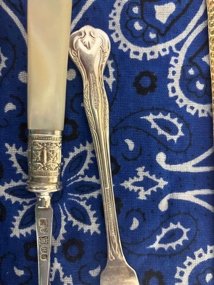 わ*ん様 銀製アンティークカトラリーコレクション185g