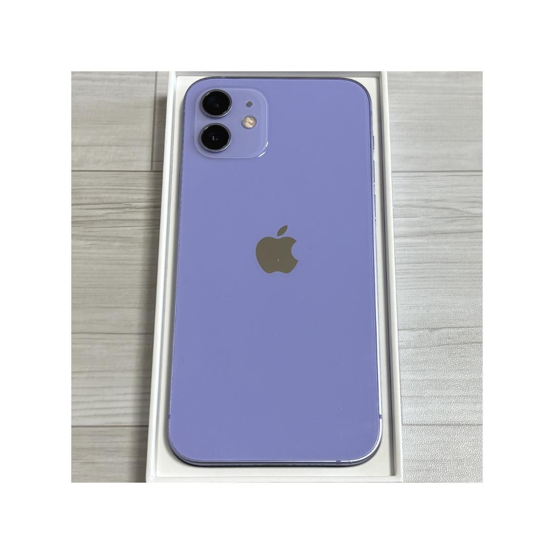 【人気色】iPhone12 パープル　64GB　SIMフリー　新品バッテリー