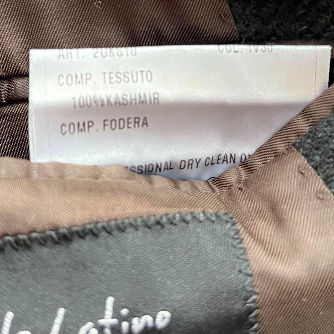 <超高級>STILE LATINO カシミヤ100% グリーン ジャケット 46