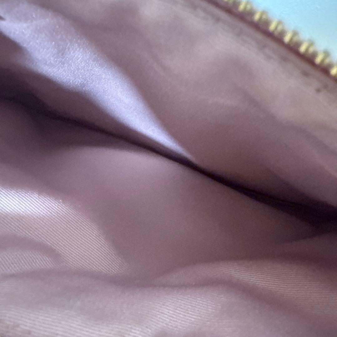 【美品】COACH シグネーチャーピンクショルダーバッグ