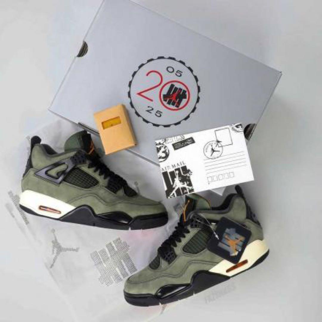 シューズ(男性用) UNDEFEATED Nike Air Jordan 4 Retro AJ4