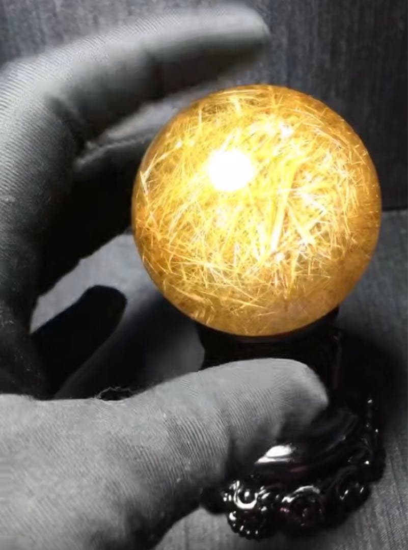 ⭐︎【極上品】タイチンクオーツ 置物 52.5mm 203g