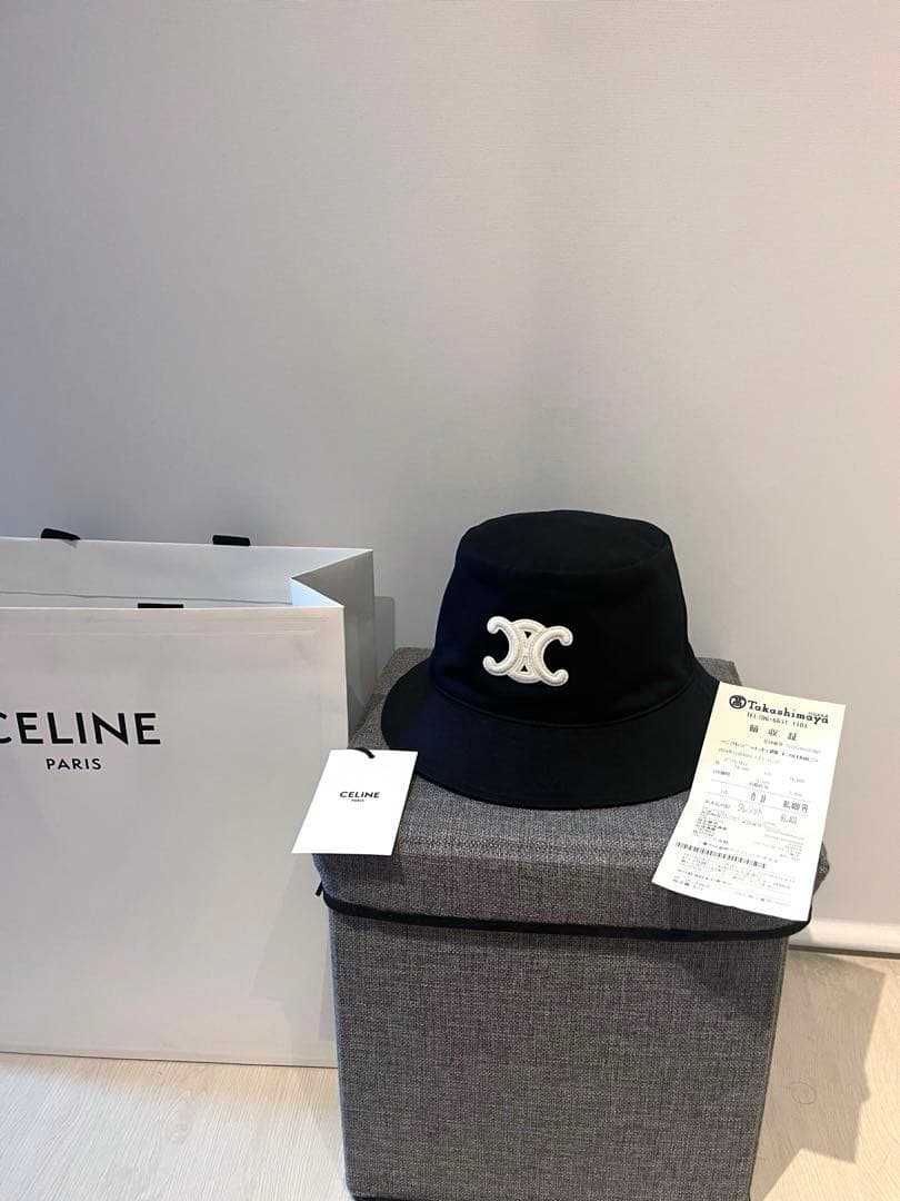 【CELINE 】バケットハット （Lサイズ）ブラック セリーヌ