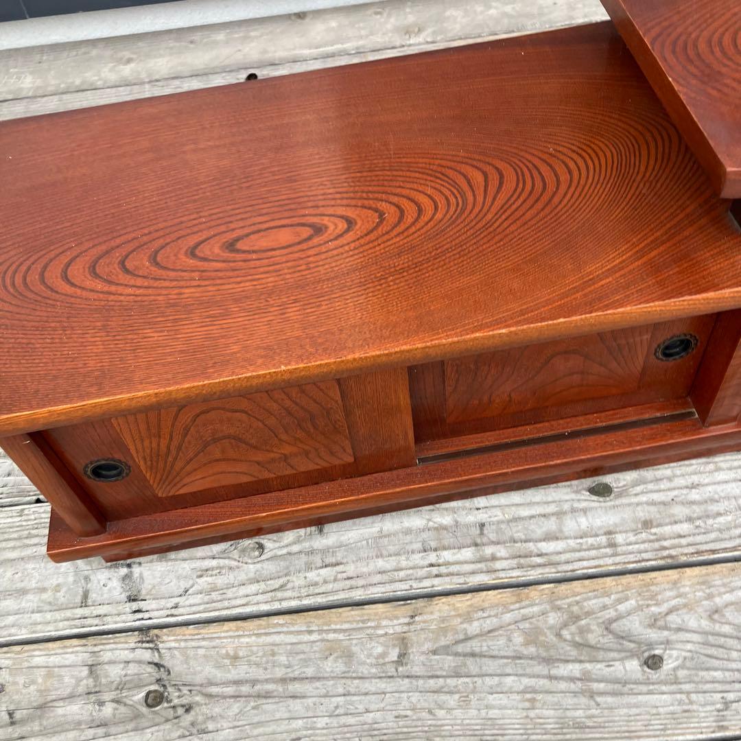 昭和レトロ 木製 階段箪笥 飾り棚 茶箪笥 サイドボード 古家具 ビンテージ