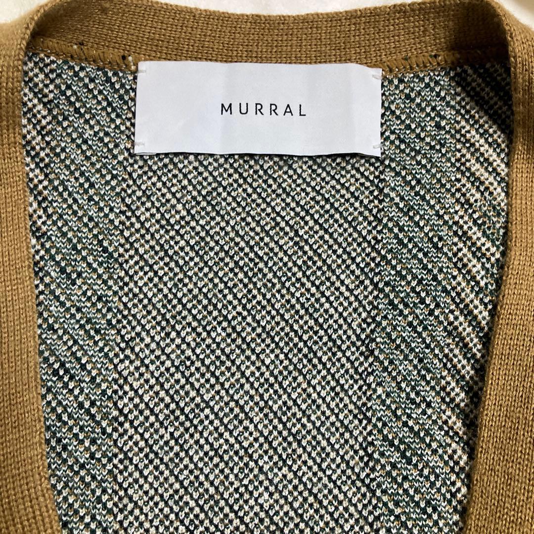 MURRAL ベージュ 長袖カーディガン　花柄