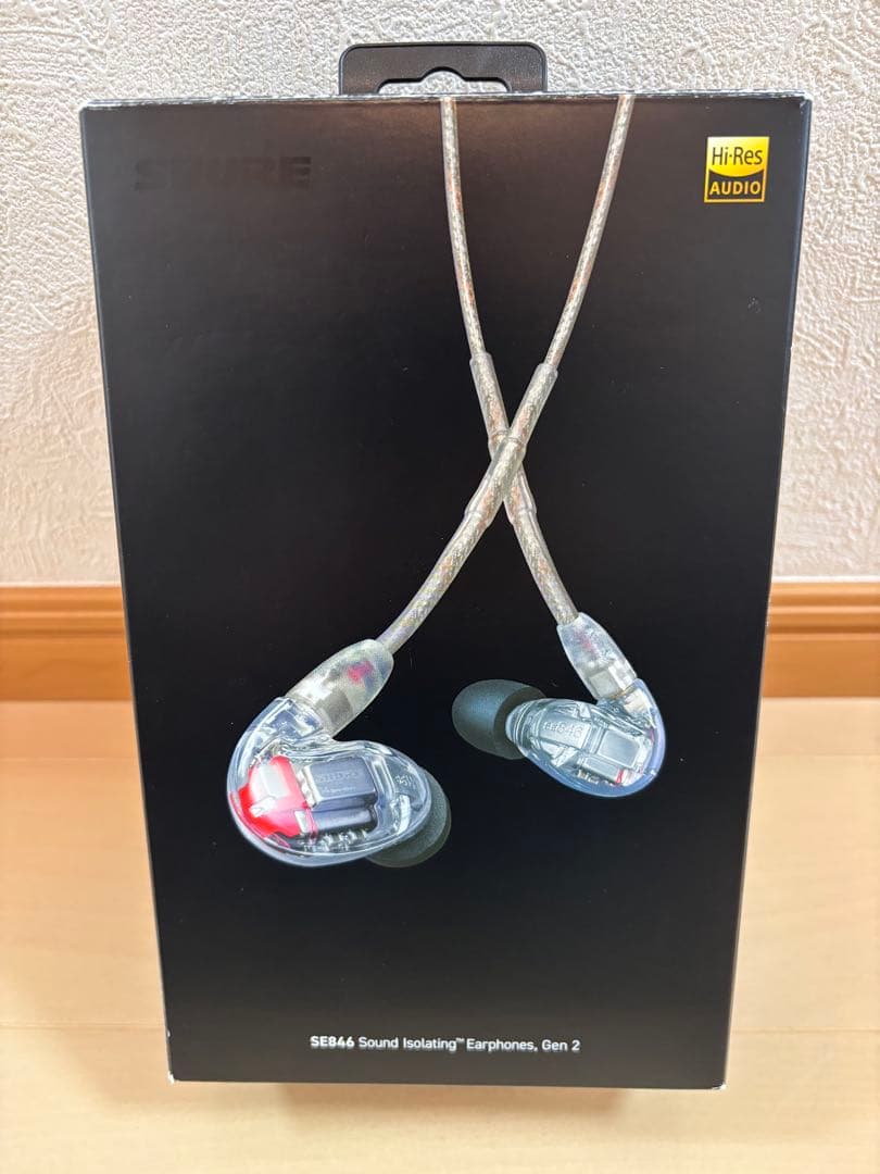 SHURE SE846 GEN2 (2世代)クリア　カスタムイヤホン