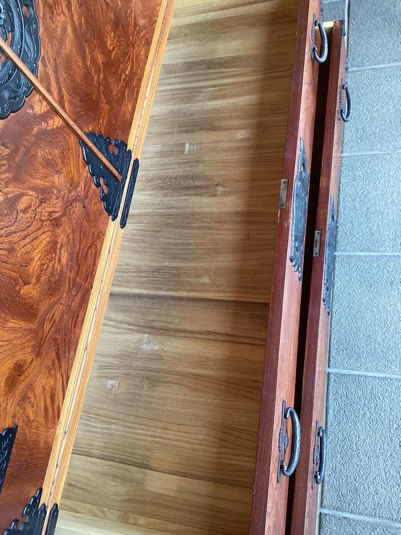 時代箪笥　民芸箪笥　装飾金具　和箪笥　欅　整理箪笥