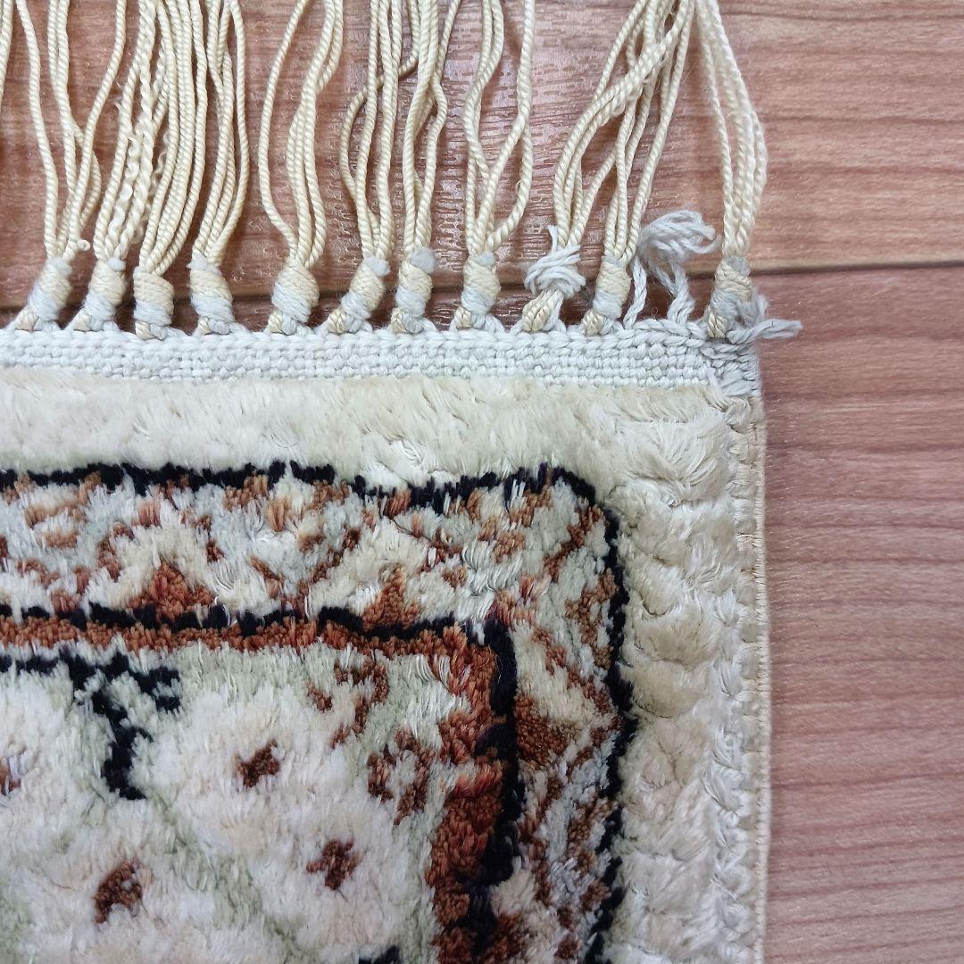 Y3248 中国シルク絨毯 シルク100% 手織り150段 大判3m越え