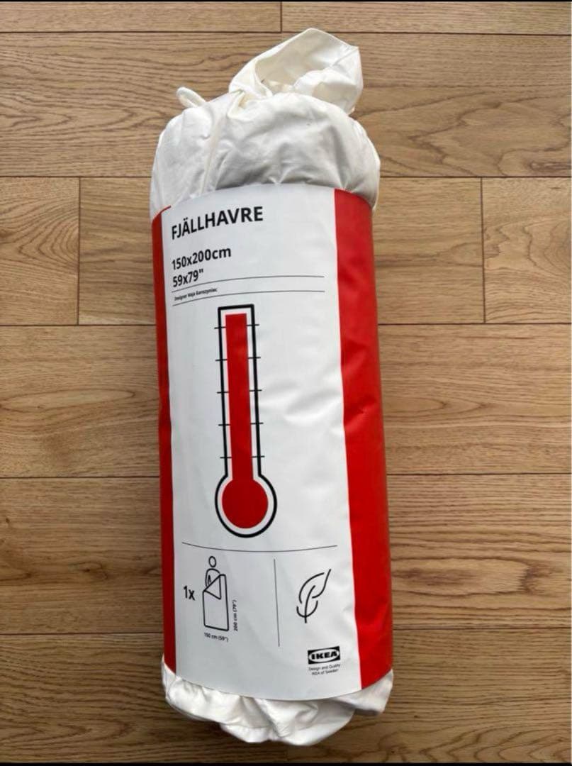 【まこたん】イケア 厚手掛け布団 ダウン&フェザー 150×200cm