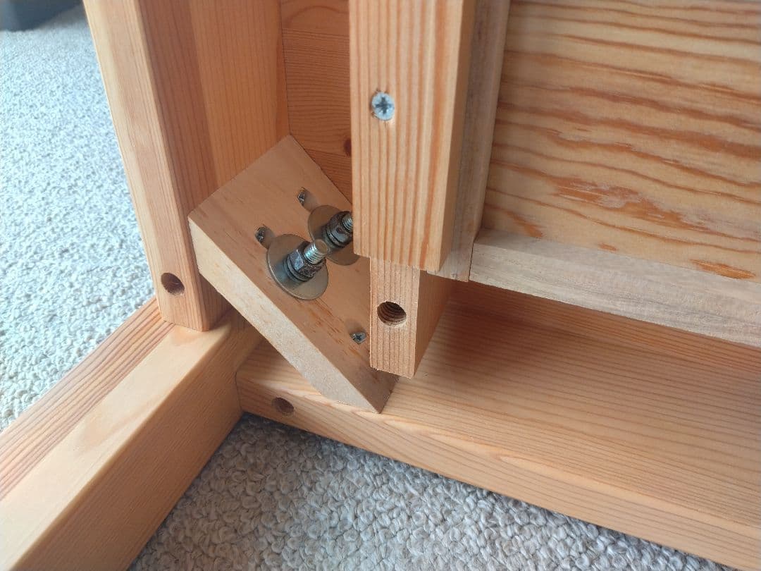 MUJI/無印良品 パイン材デスク100cm引出し付/ワークテーブル/学習机