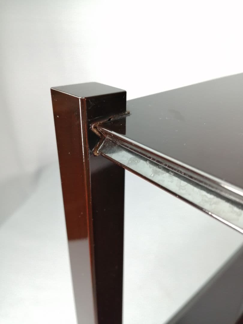 【茶道具】塗師長完作　直斎好み矢筈棚　武者小路千家　官休庵　茶棚　棚542