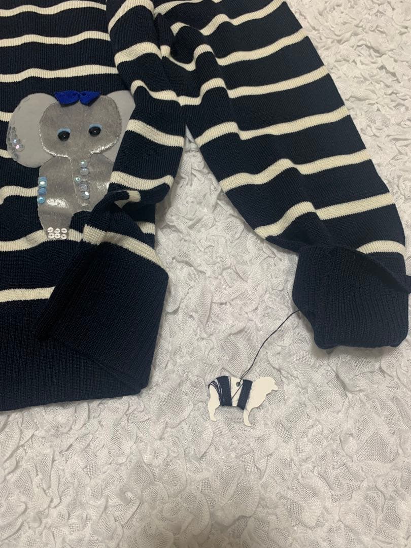 【タグ付未使用】ミュベール✖︎東山動植物園　コラボ　アニマルニットカーディガン