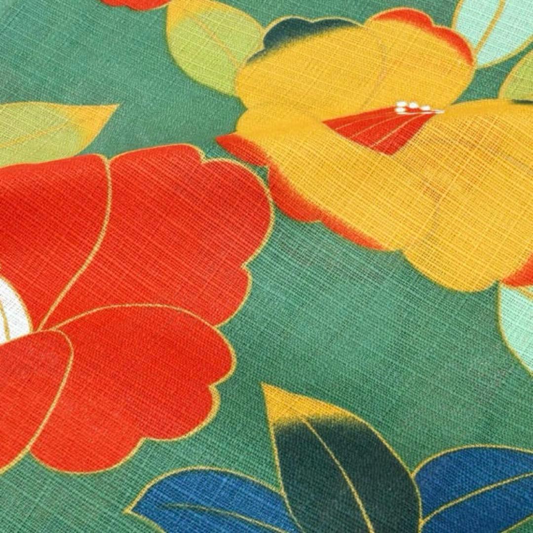 浴衣3点セット（浴衣ＬＬサイズ＋帯＋下駄）レトロモダン　花火大会