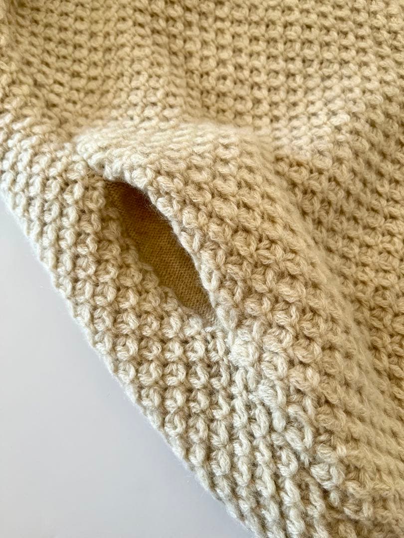 トップス ANSPINNEN / Crew neck Waffle Cardigan