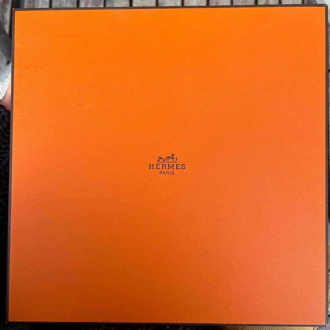 【未使用品　22cm】エルメス　シェーヌダンクル　ブルー　デザートプレート 箱付