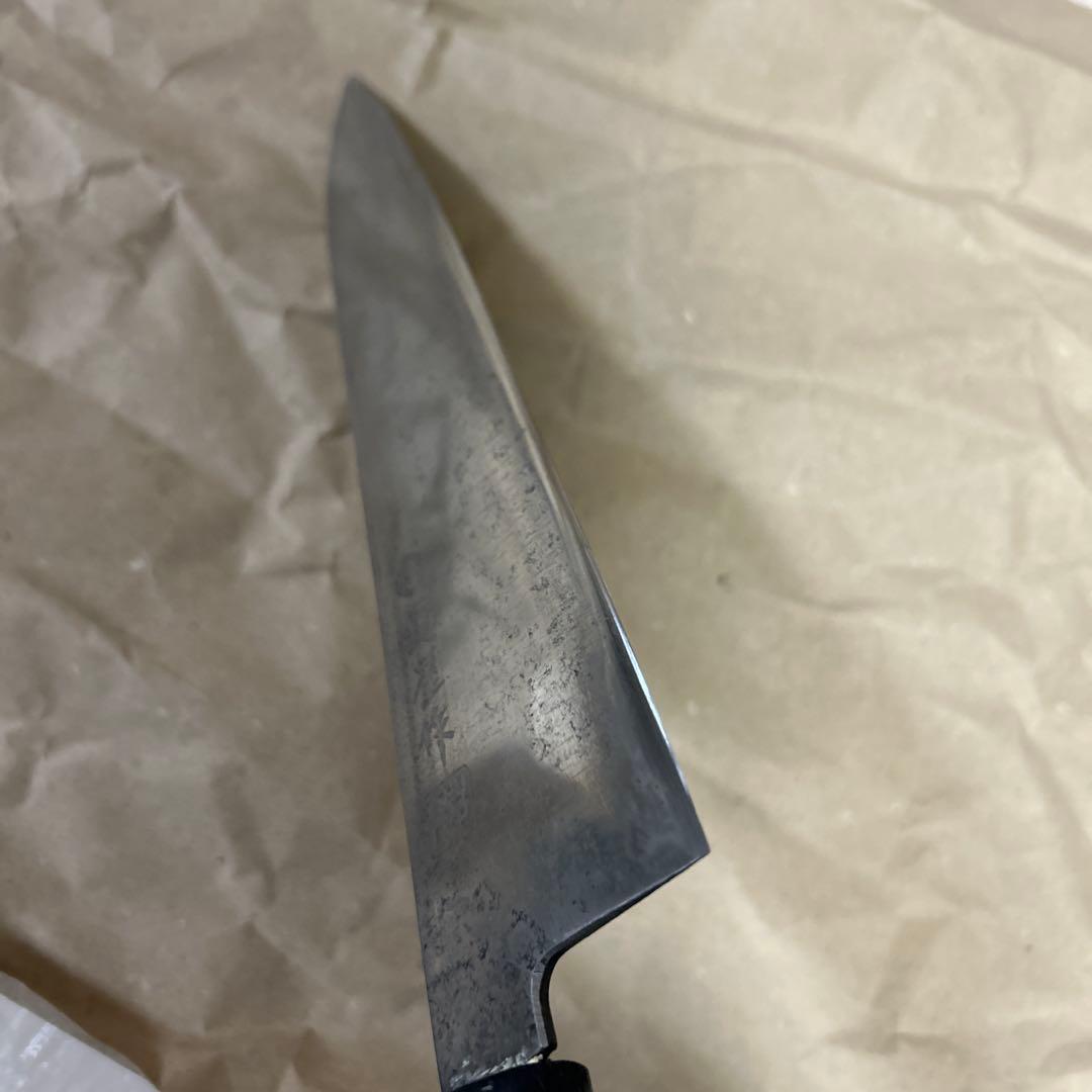 鍔屋 和牛刀　24cm 黒檀柄