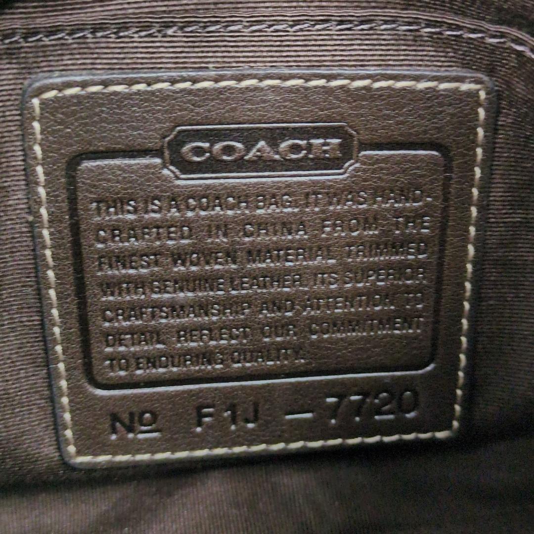 希少 COACH コーチ 7720 ワンハンド ハンドバッグ ポーチ ウール